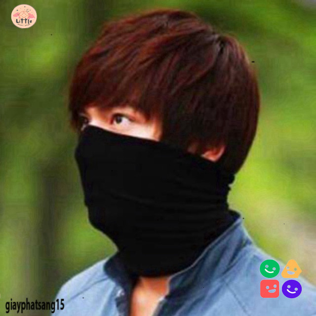 Áo Khăn Ống Đen LEE MIN HO Chống Bụi Chuyến Phượt