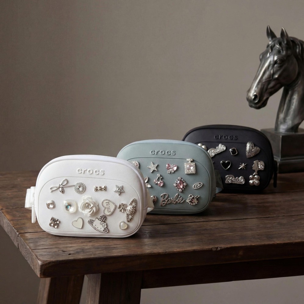 TNC20 - Túi Nhựa Đeo Chéo + Bao Tử Nữ 3 Màu - Charm Ngẫu Nhiên