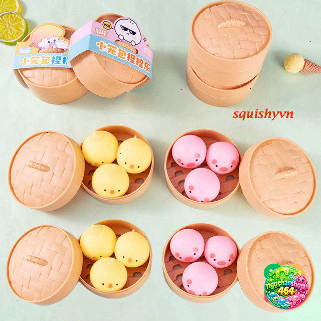 Gà Heo Squishy Mochi Dễ Thương - Giảm Căng Thẳng, Xua Tay Lo Âu