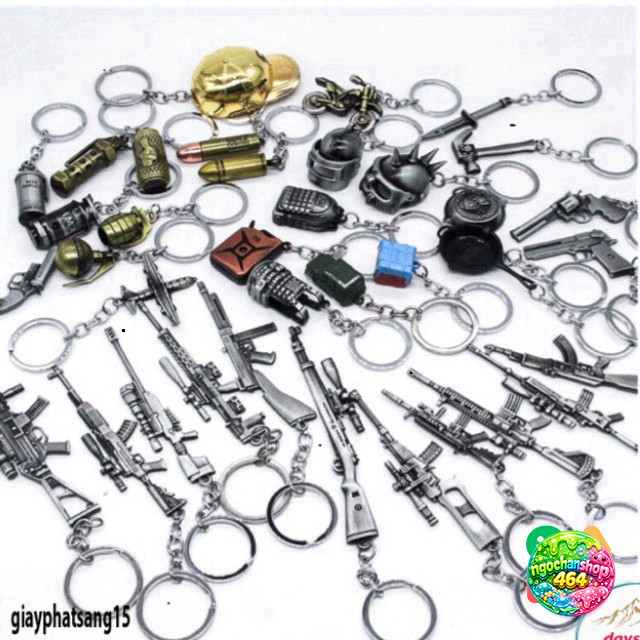 Móc khóa PUBG Chuyên Nghiệp: Mũ, Giáp, Balo Được Thiết Kế Theo game PUBG