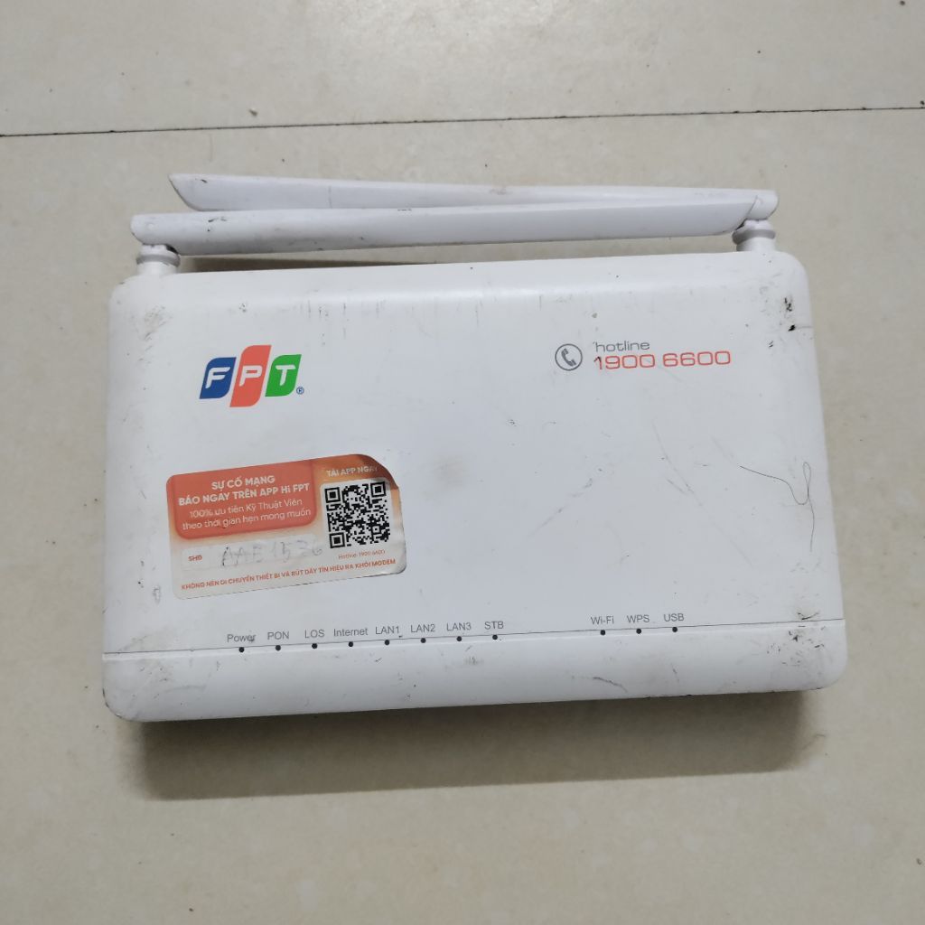 Cục modem FPT 2 băng tần F671Y bán thợ không kèm adapter