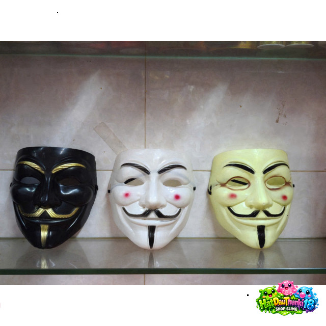 Hacker Face Halloween Mask Phụ Kiện Chất Nhẹ