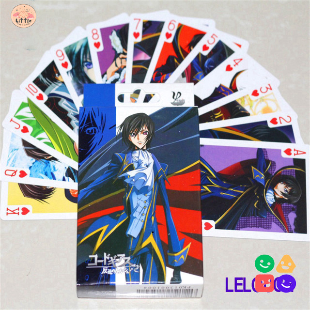 Poker Geass Lelouch 52 Thẻ: Thẻ Bài Anime Hiệp Sĩ 7 - Bộ Toán Chơi