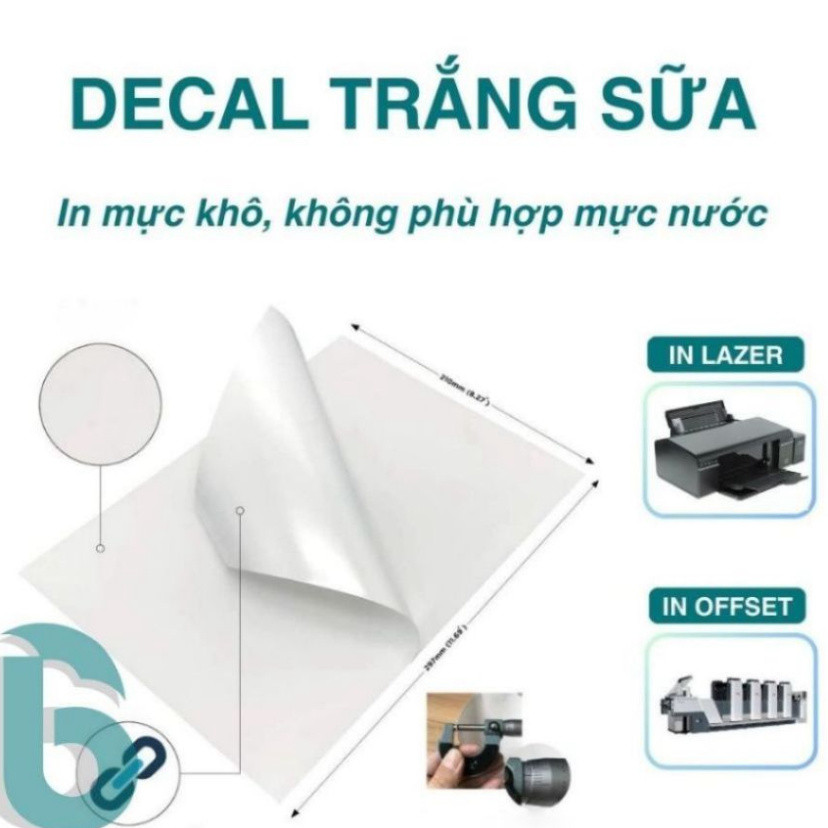 [DECAL A4,A5] 50 TỜ GIẤY DECAL A4 CÁC LOẠI | IN TEM, NHÃN, ẢNH, LOGO,...- INNHANHRE