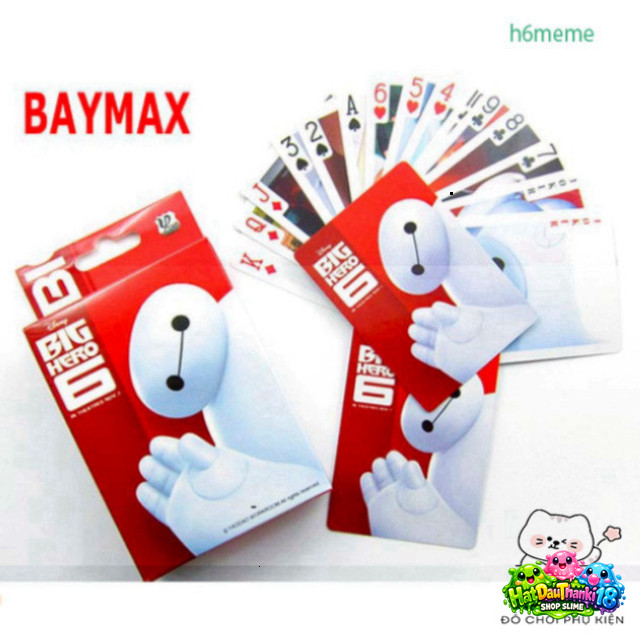 Bộ Bài Tây Anime Baymax Hộp Đựng Tú Người White

Hoặc 

Hộp Đựng Bộ Bài Tây Anime Baymax 54 Lá 

Nếu
