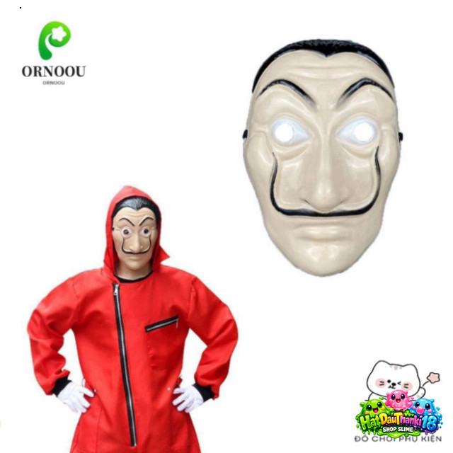 Mặt Nạ Halloween DIY Money Heist ORNOOU - trang phục Halloween ORNOOU