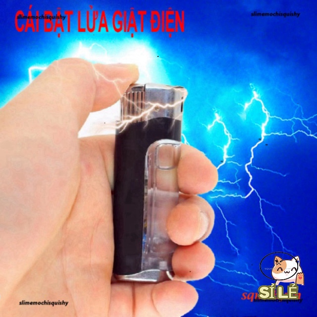 Bột Bật Lửaa Giật Điện Bút Điện Giật Bút Shock Kẹo Cao Su Thiên Nhiên