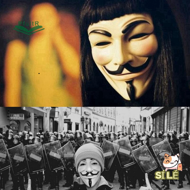 Mặt Nạ Hacker Guy Fawkes Giấu Danh Phụ Kiện Halloween Cho Người Lớn