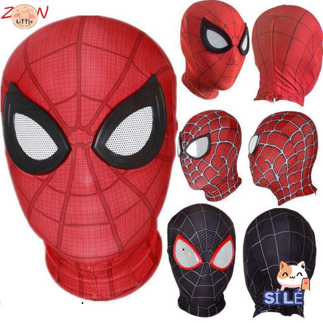 Mặt Nạ Người Nhện 3D Miles Morales - Tiêu Tiên Siêu Anh Hùng Đồ Chơi Halloween