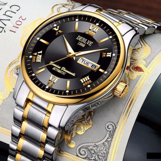 Đồng hồ nam DEBLVE 1898 Phong cách Cá tính, tặng kèm tỳ hưu, tháo mắc