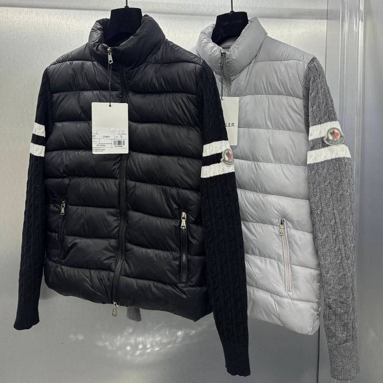 Áo Khoác Trần Bông Nam Mon Clo Phối Vạch Tay Trắng Siêu Đẹp - Áo Khoác Phao Mon authentic  2025