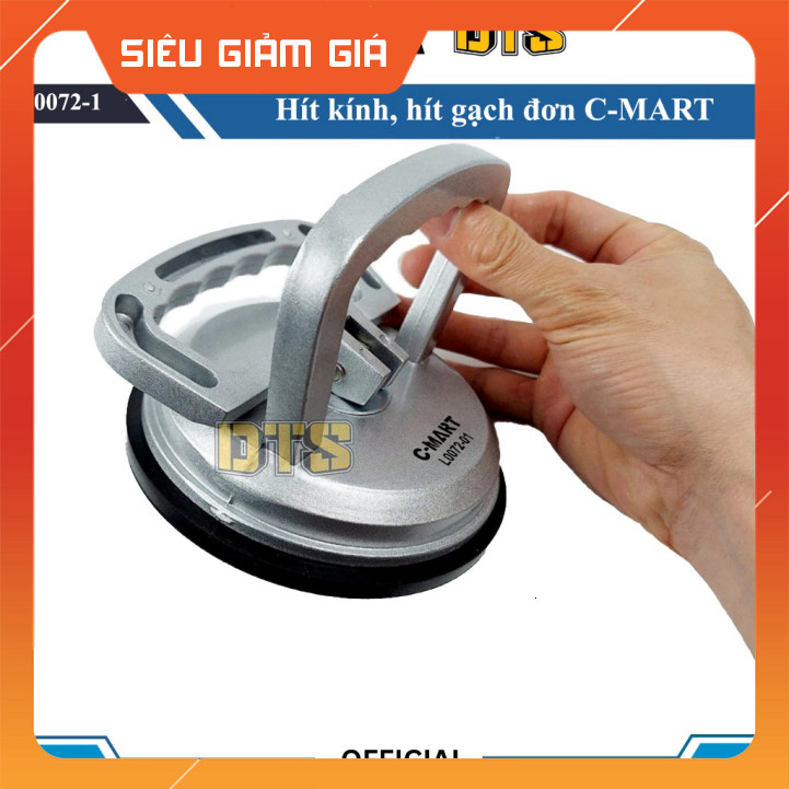 C-MART | Tay hít kính đơn L0072-1, lực hút mạnh, thao tác an toàn