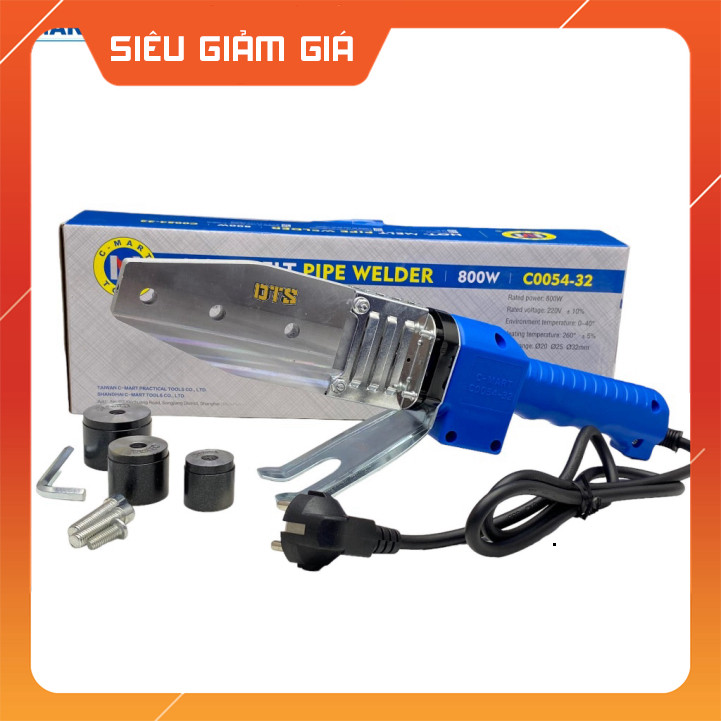 C-MART | Máy hàn PPR 20–32mm C0055-32, gia nhiệt nhanh, kèm hộp sắt tiện mang theo