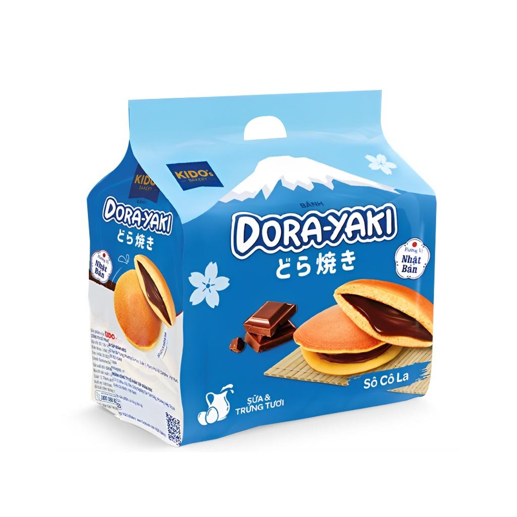 Bánh Dorayaki vị socola Kido's Bakery gói 150g (5 cái)