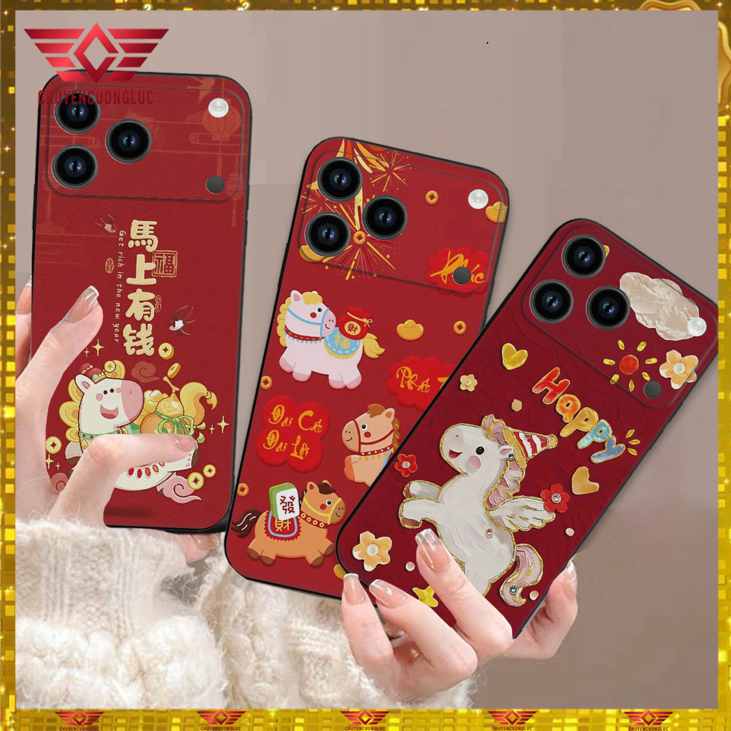 Ốp lưng Iphone 17 Pro Max / 17 Pro / 17 Air ốp lưng tết Bính Ngọ 2026