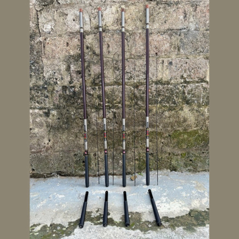 Cần câu cá hãng Gw LongHua 4h ngọn đặc phôi xoắn toàn thân -tặng kèm hạ lóng cần  chuyên bo cá cảm g