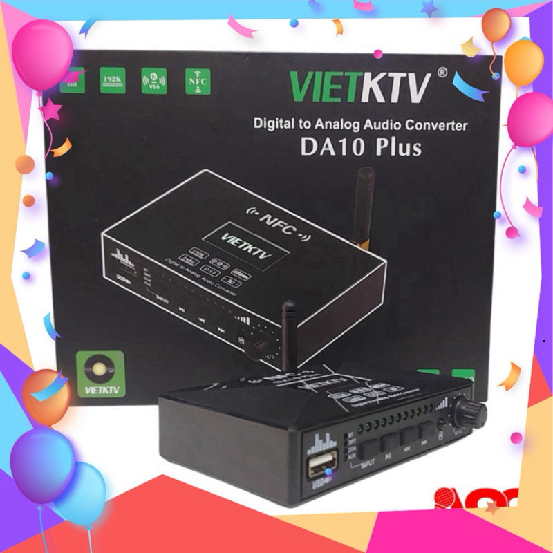 Bộ giải mã âm thanh VietKTV DA10 plus - Hàng Chính Hãng - 2026