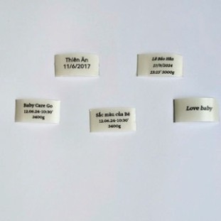 Bộ lưu giữ cuống rốn In thông tin lưu niệm