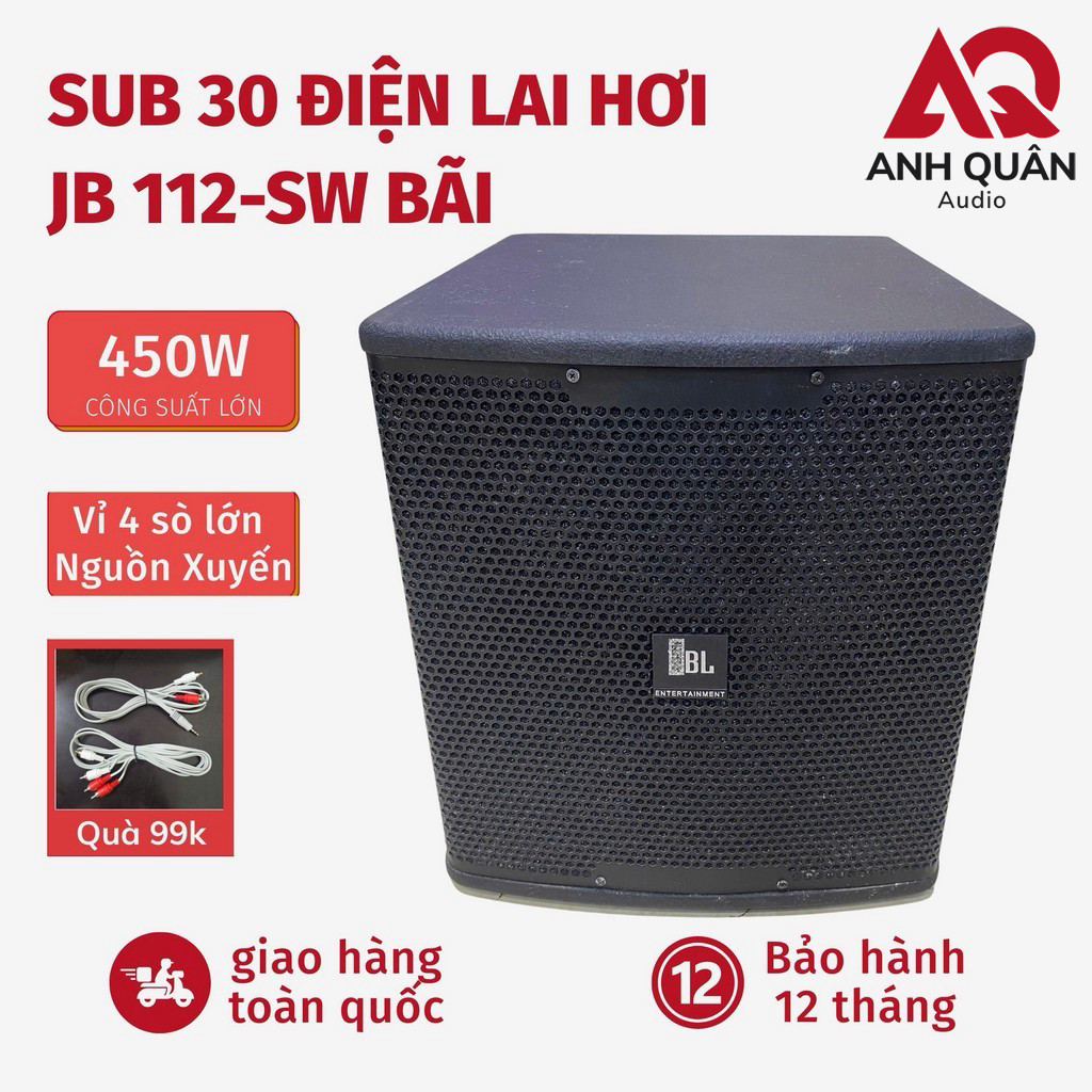 Loa Siêu Trầm Bass 30 JB 112-SW 450W Hàng Bãi Zin Nguồn Xuyến  (Tặng Dây), Sub Điện Lai Hơi Karaoke