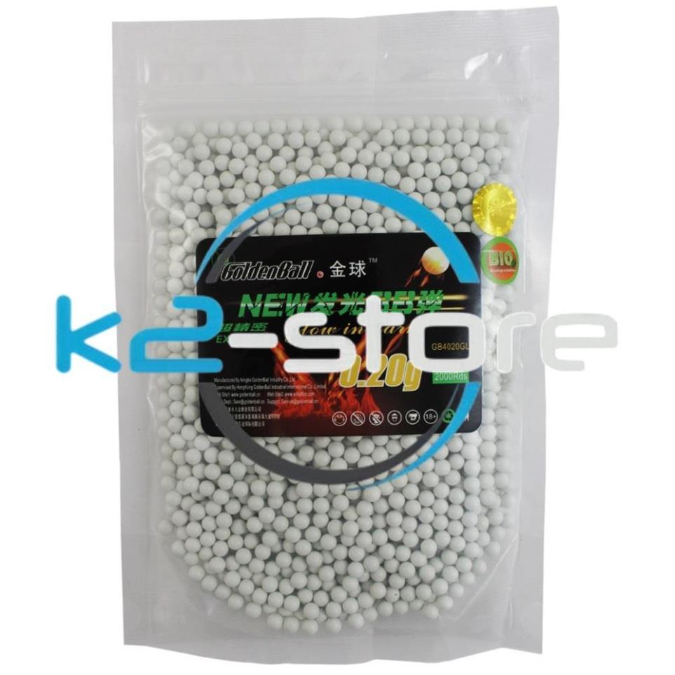 [K2 Store] Hạt nhựa công nghiệp Golden Ball 6MM 0.2g/0.25g Tracer Light