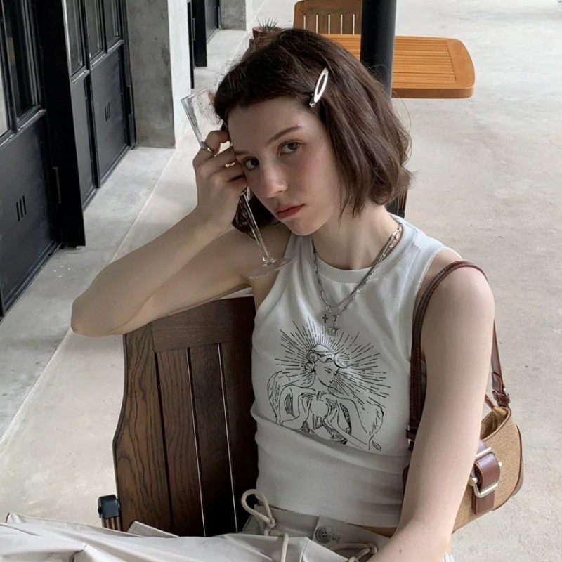 Kẹp Tóc Kim Loại Màu Vàng / Bạc Thiết Kế Một Hàng Lỗ Nhỏ Xinh Cho Bạn Gái