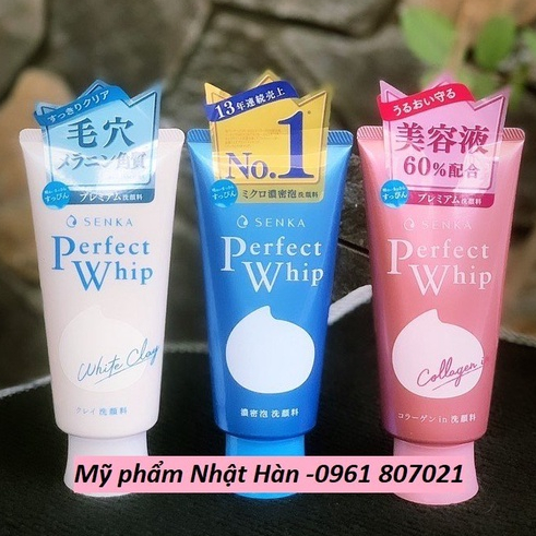 Sữa rửa mặt Senka Perfect White 120g Nhật Bản