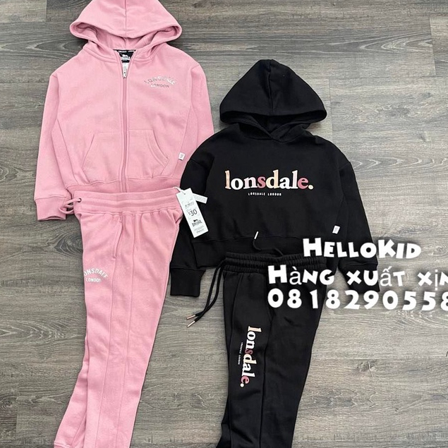 B497 - Bộ nỉ Lonsdale new bé gái