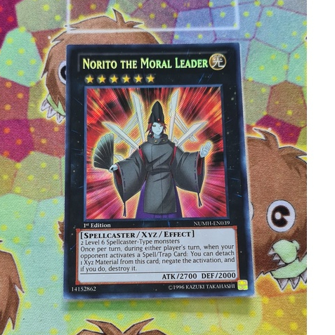 Thẻ Bài Yugioh Mint90 Monster Norito the Moral Leader - NUMH-EN039 - Secret Rare