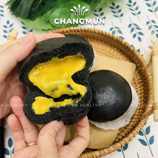 Bánh bao nguyên cám tinh than tre kim sa Changmun Healthy