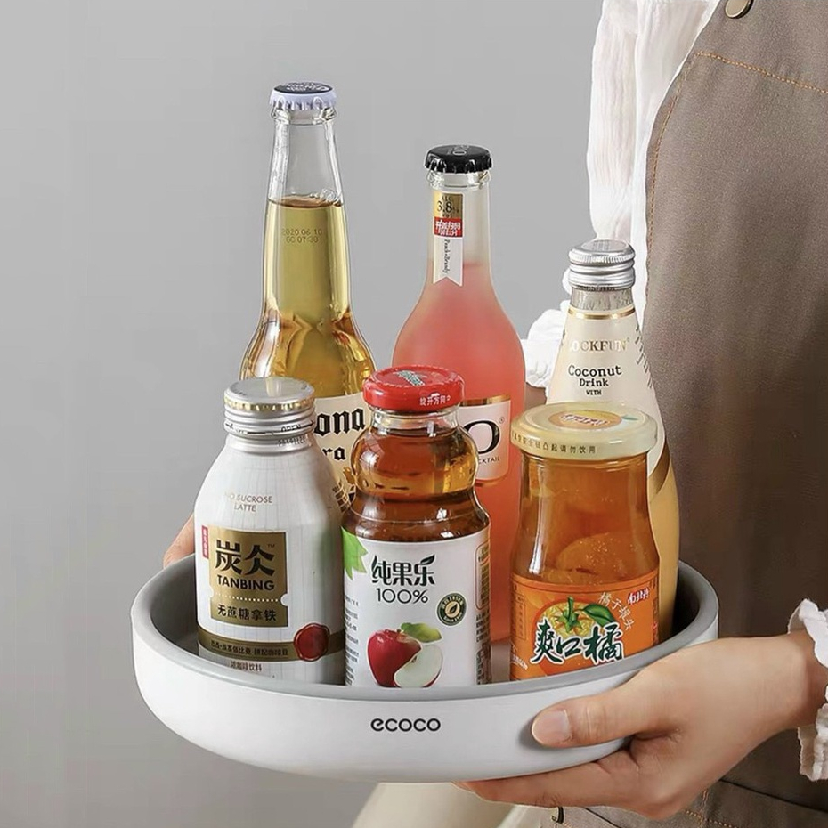 Kệ Xoay Đa Năng 360 Độ ECOCO Đựng Gia Vị Tiện Dụng, Khay Đựng Mỹ Phẩm 30CM ZA52