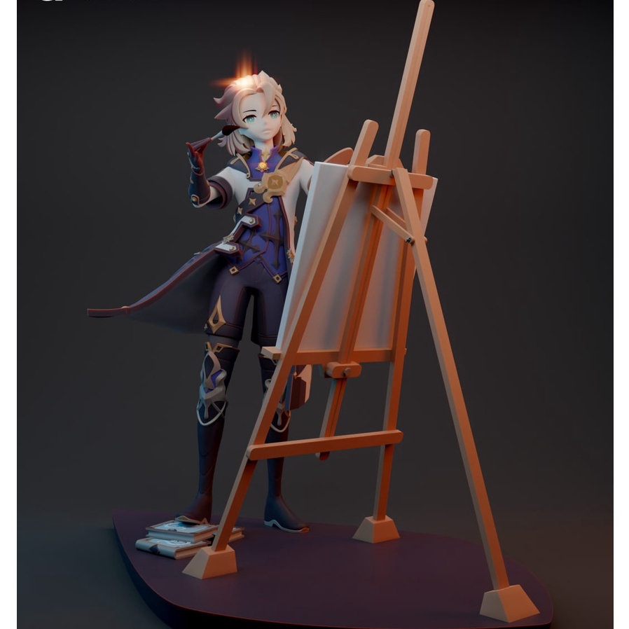 Mô Hình Albedo Genshin Impact Bằng Chất Liệu Nhựa Resin - Cao 20 cm