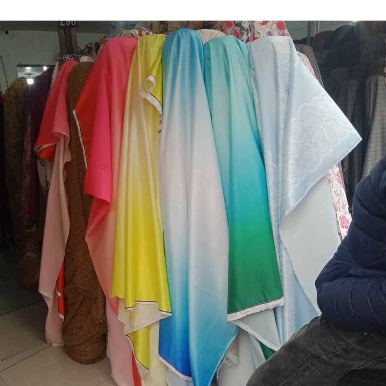 Vải ombre chuyển màu