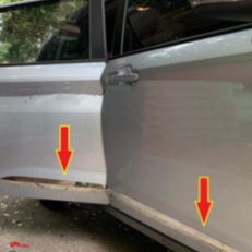 Nẹp Sườn Hông Xe Inox Crom dành cho Toyota Veloz Cross, Avanza 2022, 2023 Bộ 4 Chi Tiết