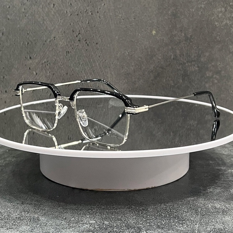 Kính Nửa Gọng Mỏng Nhựa Phối Kim Loại Cao Cấp Thời Trang Unisex