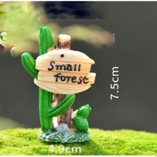 Phụ kiện tiểu cảnh: Mẫu biển hiệu Small Forest Dùng để trang trí để bàn, tiểu cảnh sân vườn hồ cá quà tặng Mô hình Small