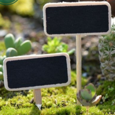 01 cái Bảng đen mini - làm phụ kiện tiểu cảnh trang trí chậu cây Terrarium, sen đá, xương rồng, gắn tag trang trí