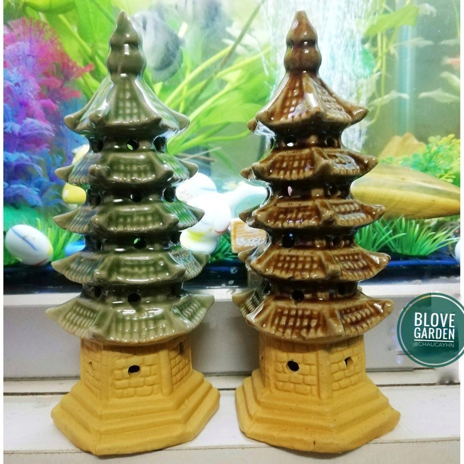 [GIÁ SỐC - GIẢM 30%]Mô hình Tháp rùa trang trí tiểu cảnh non bộ sân vườn bể cá