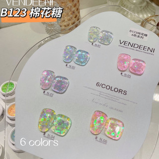 Sơn gel vendeeni set 6 màu dạng hủ tặng kèm bảng màu