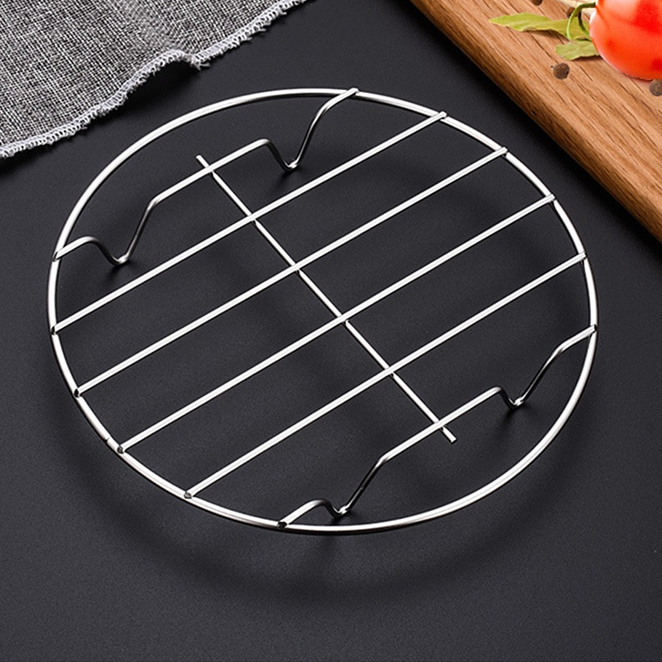Khay / Xửng / Vỉ Chõ Hấp Inox Kiểu 2 - 4 Chân Kê Xưởng Hấp Bánh, Giá Đồ Xôi, Bánh Bao, Đồ Ăn - Dụng Cụ Nhà Bếp Đa Năng
