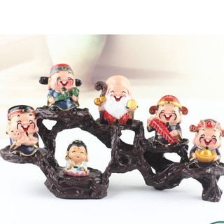 Bộ tượng Ngũ Thần Tài Lộc - Trang trí nhà cửa, quà tặng ý nghĩa