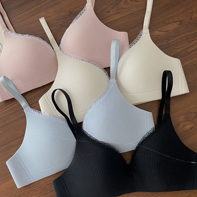 Áo Ngực Phối Viền Ren Không Gọng Mềm Mại Và Thoáng Mát 10