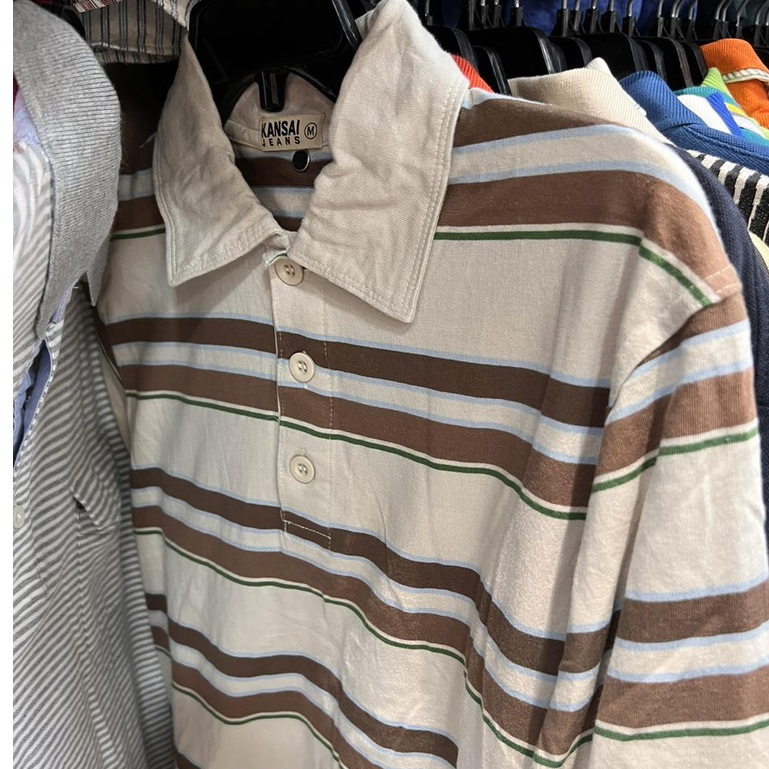 Áo Thun Cổ Polo Dài Tay , Áo 2hand secondhand Thu Đông Nam Nữ Unisex Nhiều Màu Form Đứng Loại 1 Mẫu 1