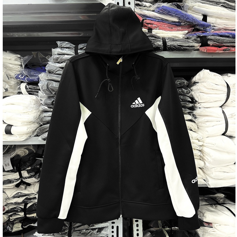 Áo khoác Umi logo ADIDAS có mũ, chất dày dặn,2 màu trắng đen, phù hợp cho cả nam và nữ