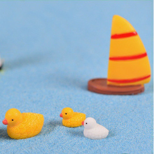 Tiểu cảnh trang trí - Thuyền buồm làm phụ kiện trang trí tiểu cảnh mini, cây để bàn, cây cảnh, terium làm mô hình, bể cá