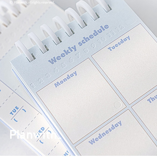 Planner để bàn dạng lịch Planwith Plan-Plan giúp lên kế hoạch, quản lí thời gian