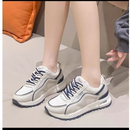 Giày thể thao M viền nâu, viền xanh đế 3p tăng 1 size so với chân chuẩn
