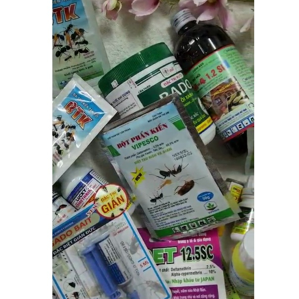 Thuốc Diệt muỗi, kiến, gián Fendona, permecide, pekacon, aldet, lucky permethrin, BTK, TKG, M4, bột phấn kiến,Rado abate
