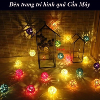 Đèn trang trí - đèn nháy cầu mây 3m 20 bóng