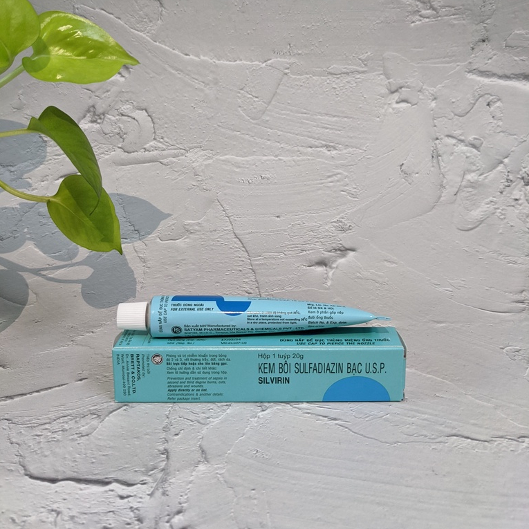 Kem Bôi Phỏng Silvirin 20g Phòng Ngừa Nhiễm Khuẩn Do Bỏng