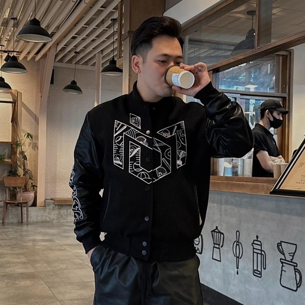 Áo Bomber Teddy Kiểu Dáng Khoác Ngoài Màu Trắng Hàng Siêu Cấp Chất Dạ Phối Viền Da